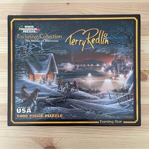 Complete Rare Terry Redlin White Mountain 1000 Piece Puzzle
